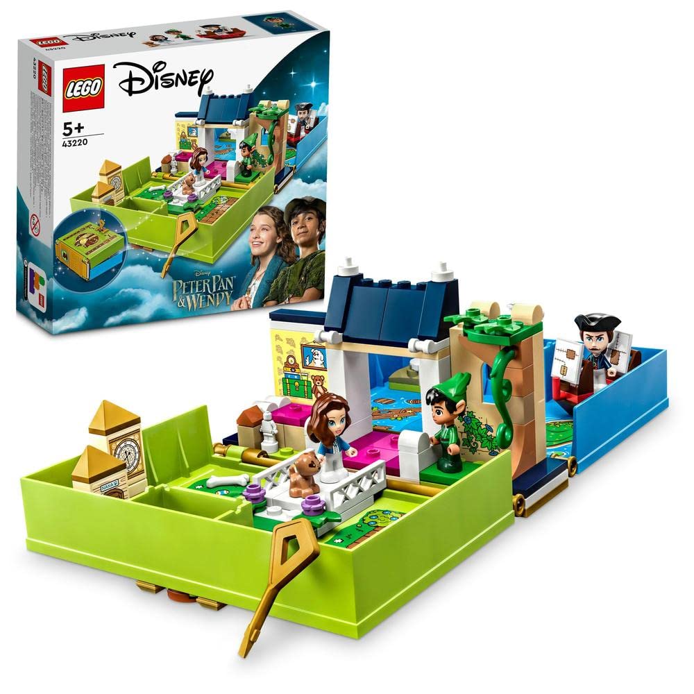 LEGO │ Disney Peter Pan ve Wendy'nin Hikaye Kitabı Macerası 43220-5 Yaş ve Üzeri Çocuklar İçin Yaratıcı Oyuncak Yapım Seti (111 Parça)