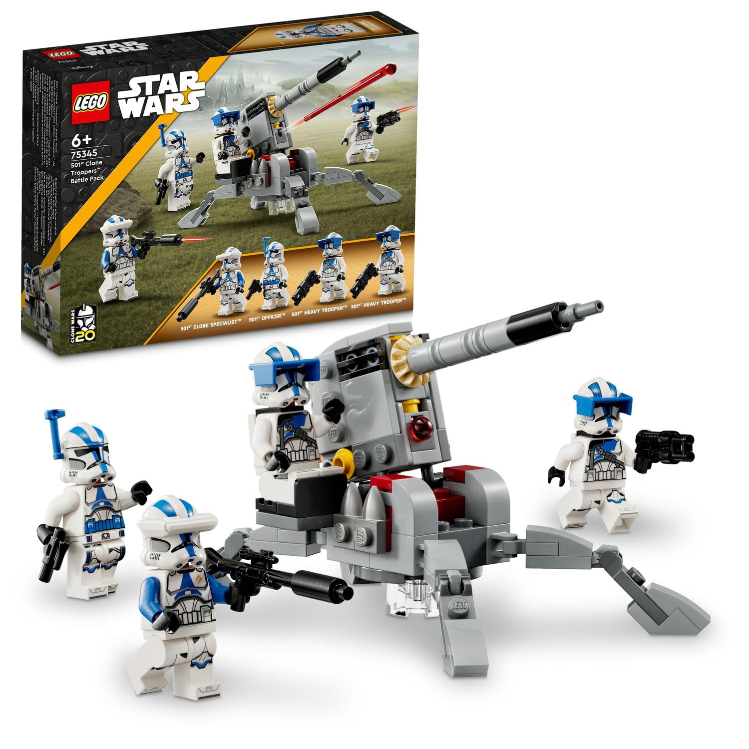 LEGO® Star Wars 501. Klon Trooperlar Paketi 75345-6 Yaş ve Üzeri Çocuklar için Oyuncak Yapım Seti (1