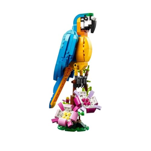LEGO Creator Egzotik Papağan 31136-7 Yaş ve Üzeri Çocuklar İçin Papağan, Balık ve Kurbağa Modelleri