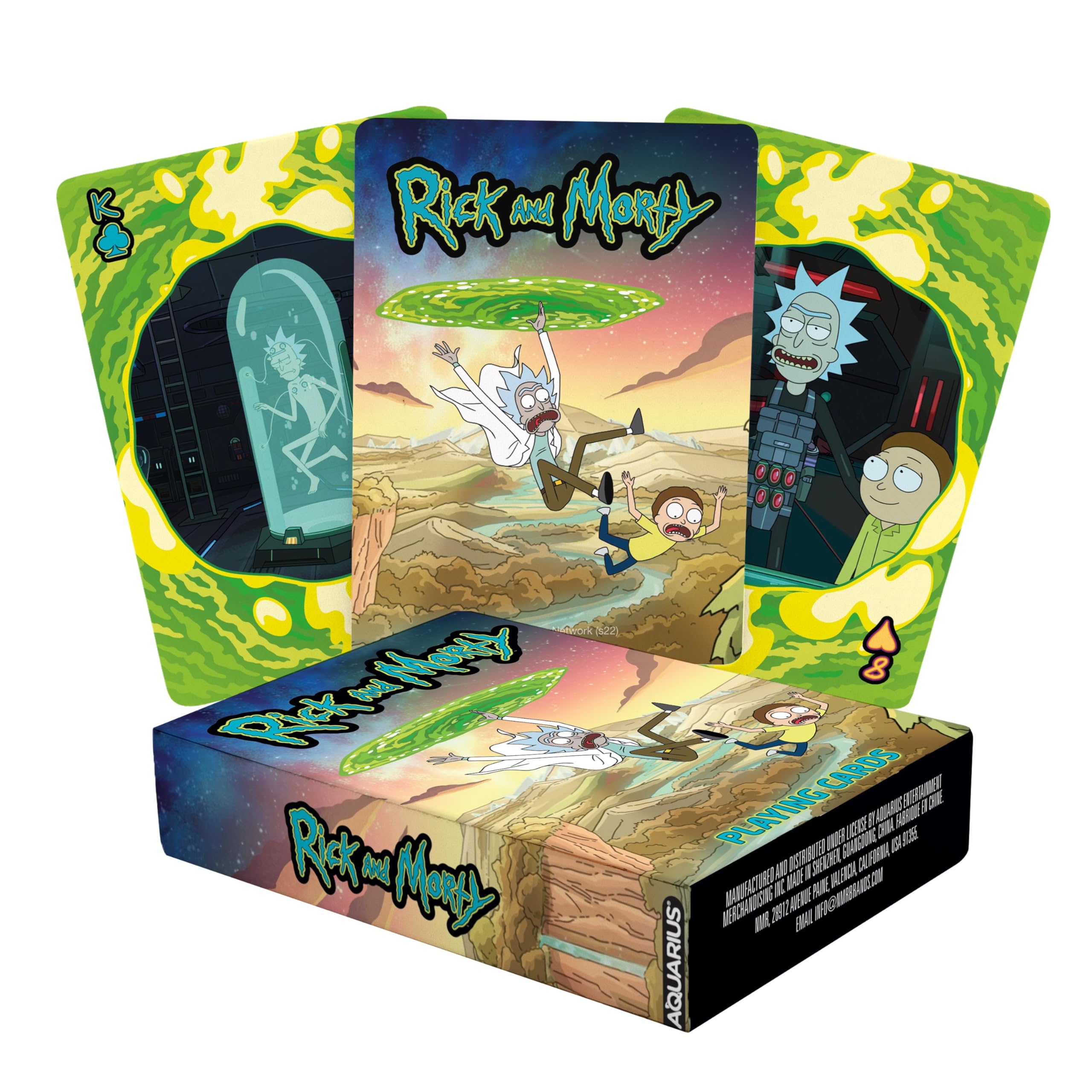 AQUARIUS Rick and Morty Oyun Kartları - En Sevdiğiniz Kart Oyunları İçin Rick and Morty Temalı Kart