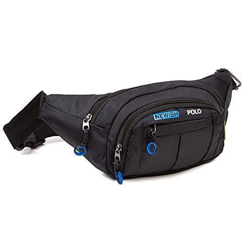 Av A Dos Bel Çantası, Çapraz Bel Çantası, Siyah Unisex Suya Dayanıklı Kulaklık Çıkış Çapraz Askılı Omuz Spor Bel Çanta Günlük Yürüyüş Outdoor
