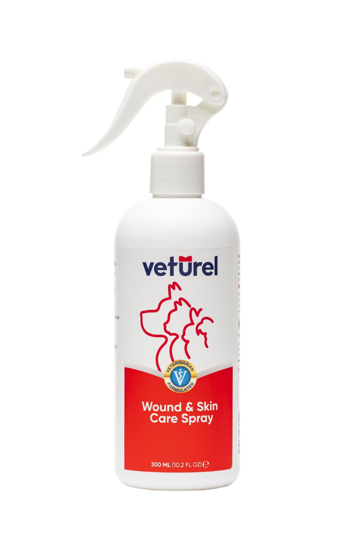 Veturel Kedi Köpek Yara Bakımı Deri Günlük Bakım Yanık Kızarıklık Tahriş Hot Spot Yara Spreyi 300ml