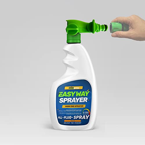 EkosolFarm Easy Way Hortum Ucu Sprayer + 1 Litre EkosolFarm Sıvı Solucan Gübresi - Çim ve Tüm Bahçe Bitkileri için Hortum Ucu Sıvı Gübreleme Aparatı