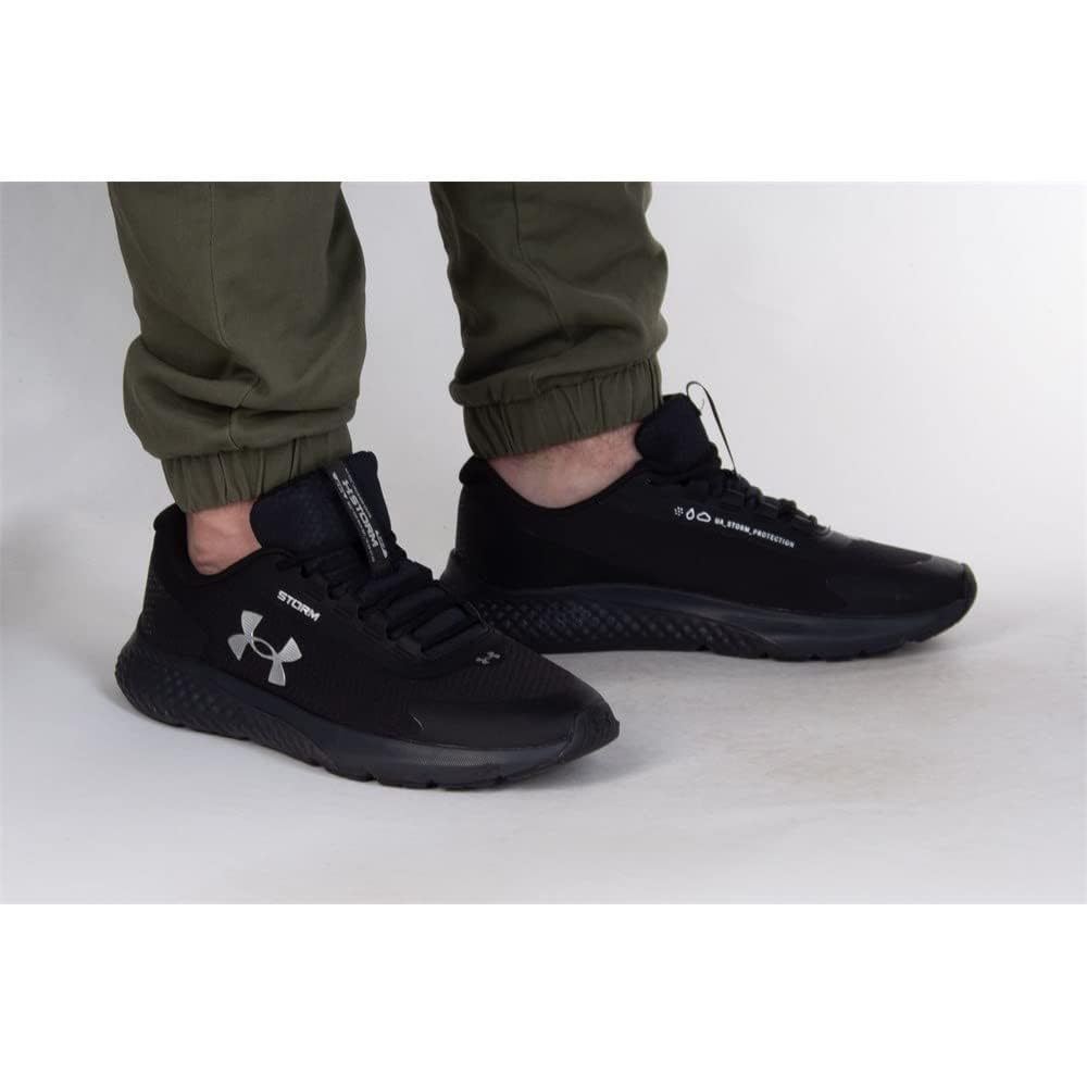 Under Armour, Koşu Ayakkabısı, UA Charged Rogue 3 Storm, 3025523-003, Black/Black/Metallic Silver, 44.5 EU