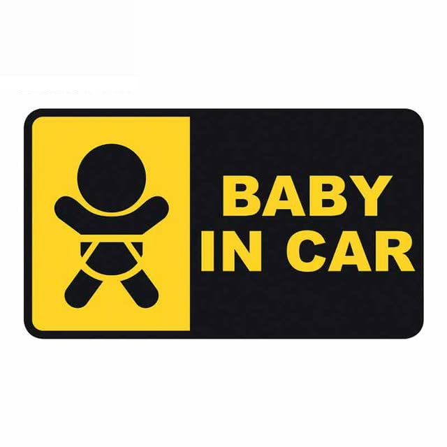 TSC Araba bebeK VAr araba Uyarı Etiketi Sticker 18CM en