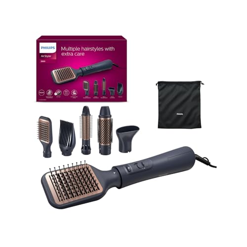 Philips 5’i 1 Arada Saç Şekillendirme ve Kurutma Seti, Argan Yağı Seramik Kaplama, İyonik Bakım, 5 Aparatlı Air Styler, Eşit Isı Dağıtımı, 3 Isı ve Hız Ayarı, Soğuk Hava Fonksiyonu, BHA530/00