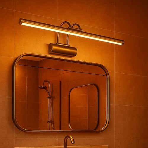 SekaTech Eskitme Flüt Duvar Apliği – 35cm 6W LED 3200K Gün Işığı – Banyo, Ayna, Resim, Tablo, Çerçeve Üstü Dekoratif Aydınlatma Lambası – 220V, IP20, Metal Gövde