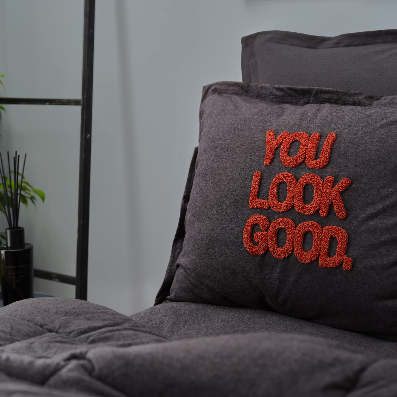 Karaca Home Motto Antrasit Tek Kişilik Cotton Comfort