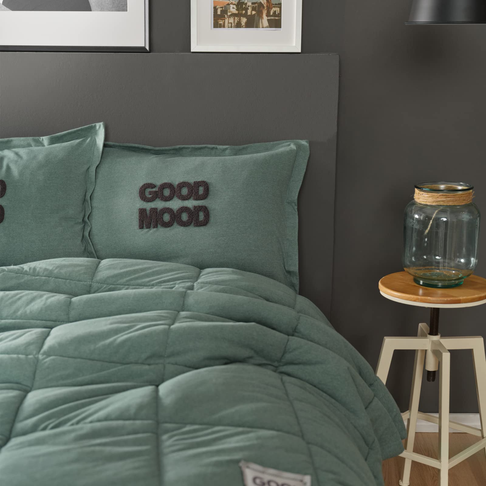Karaca Home Motto Petrol Tek Kişilik Cotton Comfort
