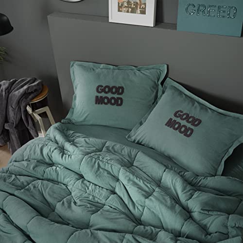 Karaca Home Motto Petrol Tek Kişilik Cotton Comfort