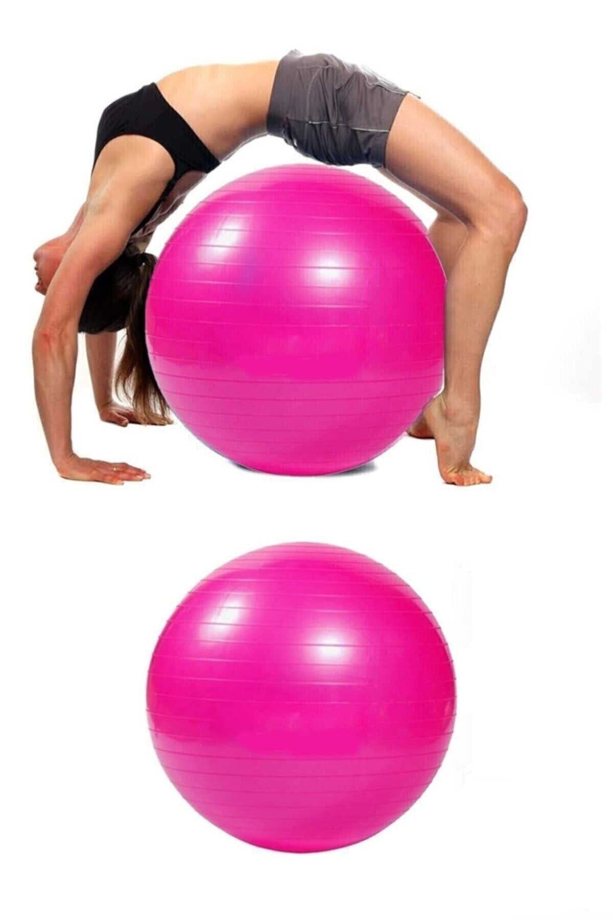 Fitilli Pilates Yoga Egzersiz Jimnastik Fitness Denge Topu Büyük Boy 65 Cm
