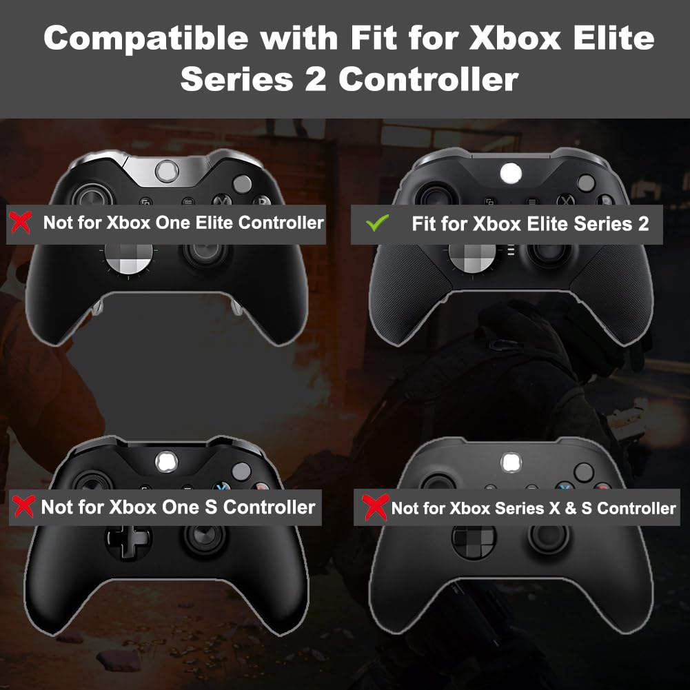 IKPEK Xbox one Elite Kablosuz Kumanda Serisi 2 için Lb Rb Tampon Düğmesi Değiştirme, Omuz Tetikleme Düğmeleri Üst Orta Braket Yedek Parçaları Xbox One Elite 2 için