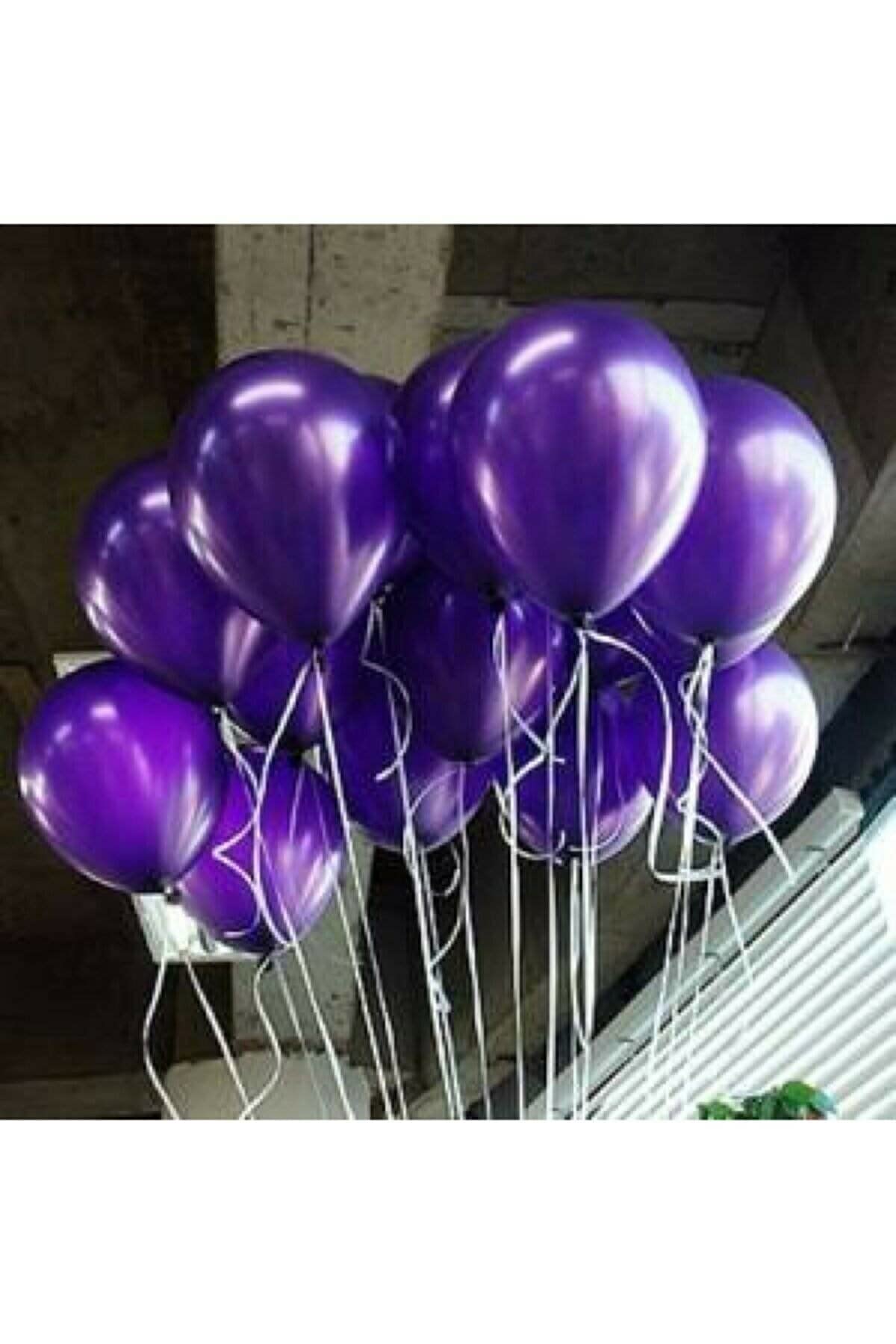 Metalik Mor Balon 30'lu