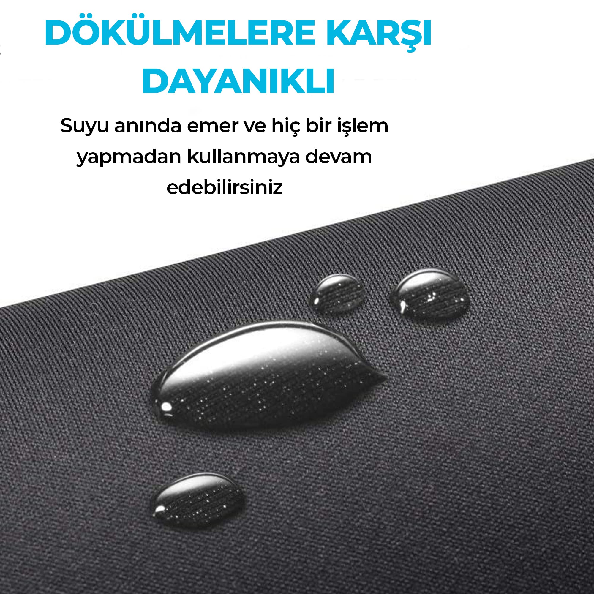 WONKEY OFFICE - Orta Boy Mouse Pad – Kaymaz Tabanlı Pürüzsüz Kumaş Yüzeyli Bilgisayar Mouse Altlığı, Ofis için Ergonomik Mouse Pad, Laptop ve PC Uyumlu (Orta Boy 27x23 cm)