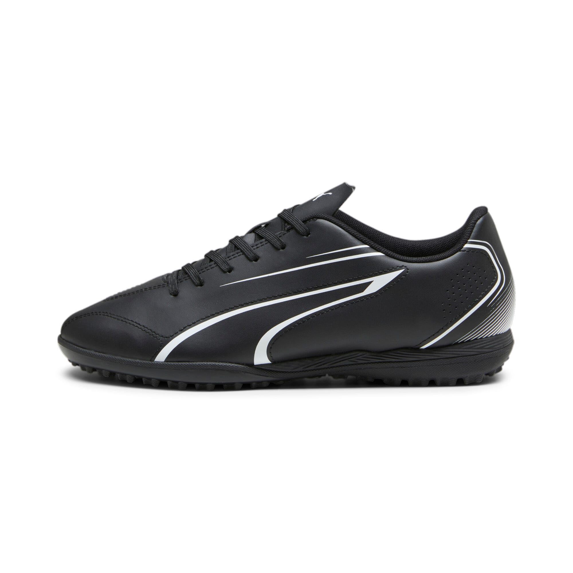 PUMA Erkek Vitoria Tt Futbol Ayakkabısı, Puma Black Puma White, 42 EU