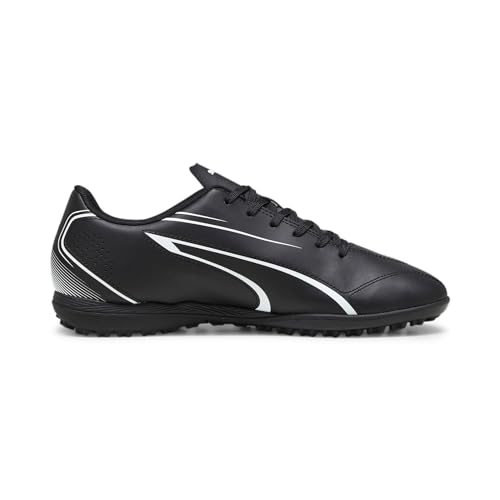 PUMA Erkek Vitoria Tt Futbol Ayakkabısı, Puma Black Puma White, 42 EU