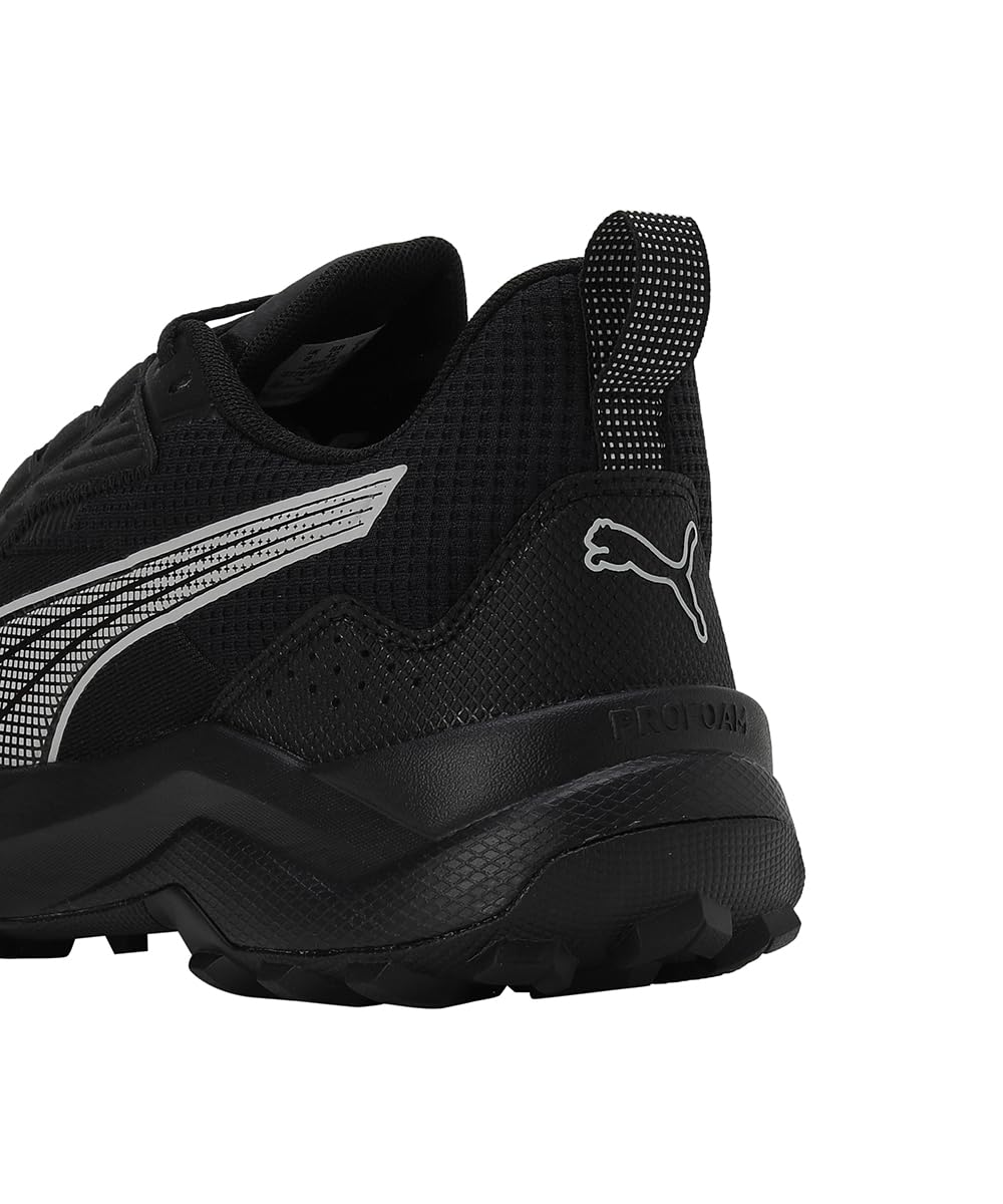 PUMA Erkek/Unisex Obstruct Profoam-PUMA Black-Cool Dark Gray-Cool Light Gray Low Boot 37