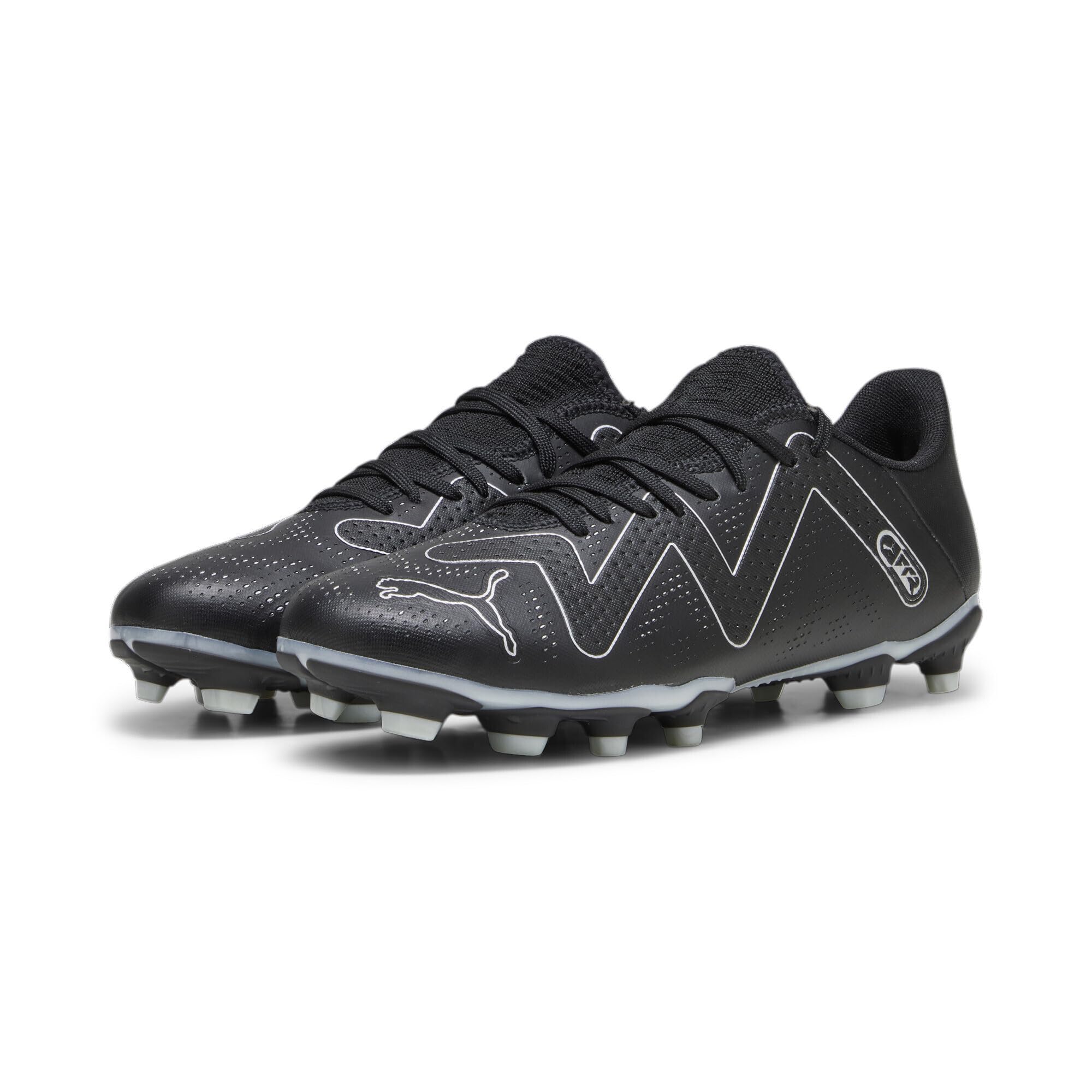 PUMA Future Play Fg/Ag erkek futbol ayakkabısı, Puma Black Puma Silver, 43 EU