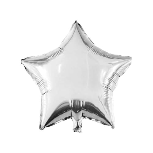 Gumus Konsept Dogum Gunu Kutlama Seti Beyaz Gumus Konfetili Balon Rakam Yıldız Folyo ve Banner (1 Yaş)