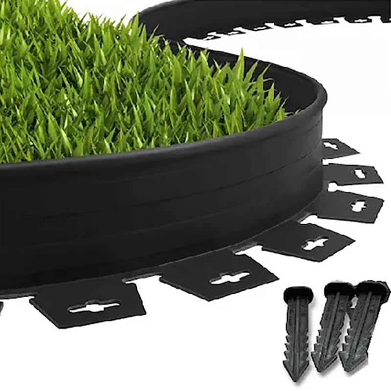 Lux Garden Çim Ayırıcı 2,5 M Siyah Çim Sınırlayıcı Taş Toprak Ayıracı Çim Ayracı Çim Ayırıcı Bariyeri