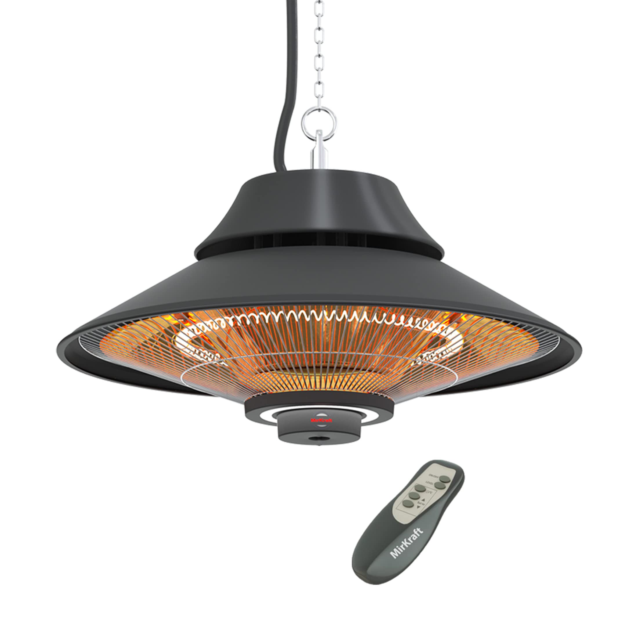 MirKraft Elirg R.C LED Işıklı Elektrikli Isıtıcı, 2000 W, Uzaktan Kumandalı, İki Isıtma Kademesi, IP