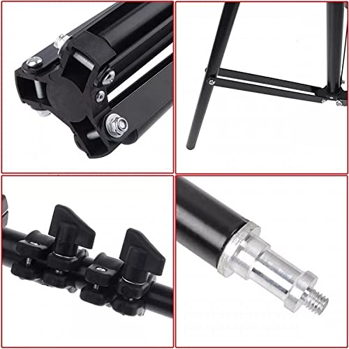 Coverzone Tripod Kamera Işık Ayağı Döküm Demir 940GR Fotoğraf Makinesi Paraflaş Kamera 70 cm-210 cm