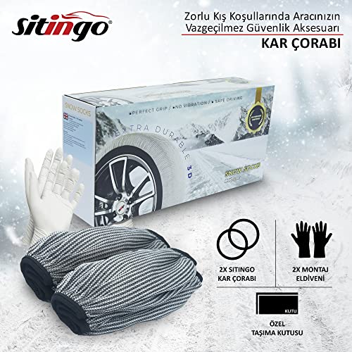 Sitingo Oto Lastik Kar Çorabı Performance Series (XLarge)
