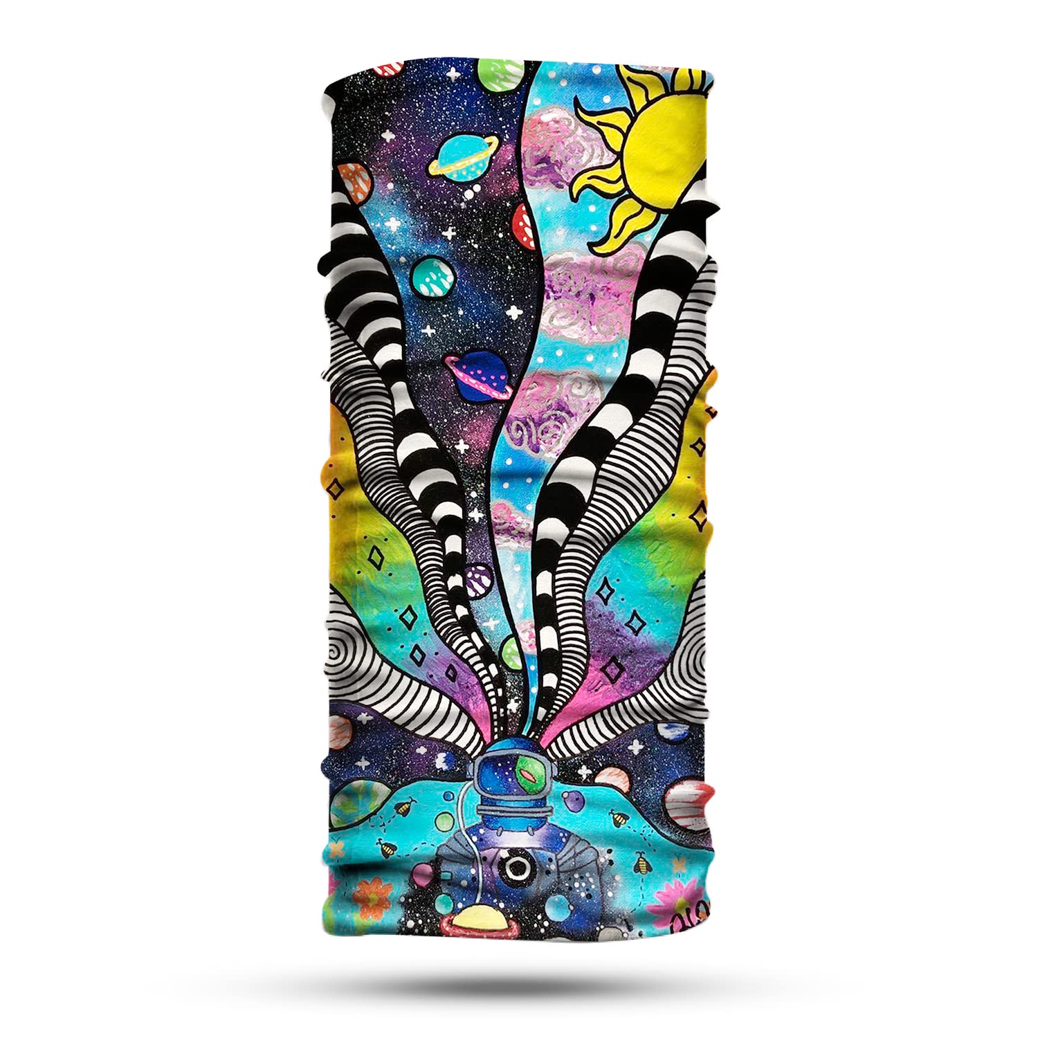 Uzay Graffiti Desenli Bandana Boyunluk, Çok Amaçlı Boyunluk, Bandana, Esnek Yüz Maskesi, Spor Outdoor, Kafa Bandı, Erkek Bandana, Kadın Bandana…
