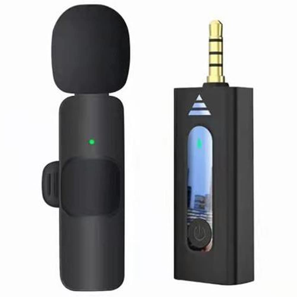 Coverzone Kablosuz Mikrofon Wireless Tekli Yaka Mikrofonu 3.5mm Aux Girişli Sokak Müzisyenleri Amfi
