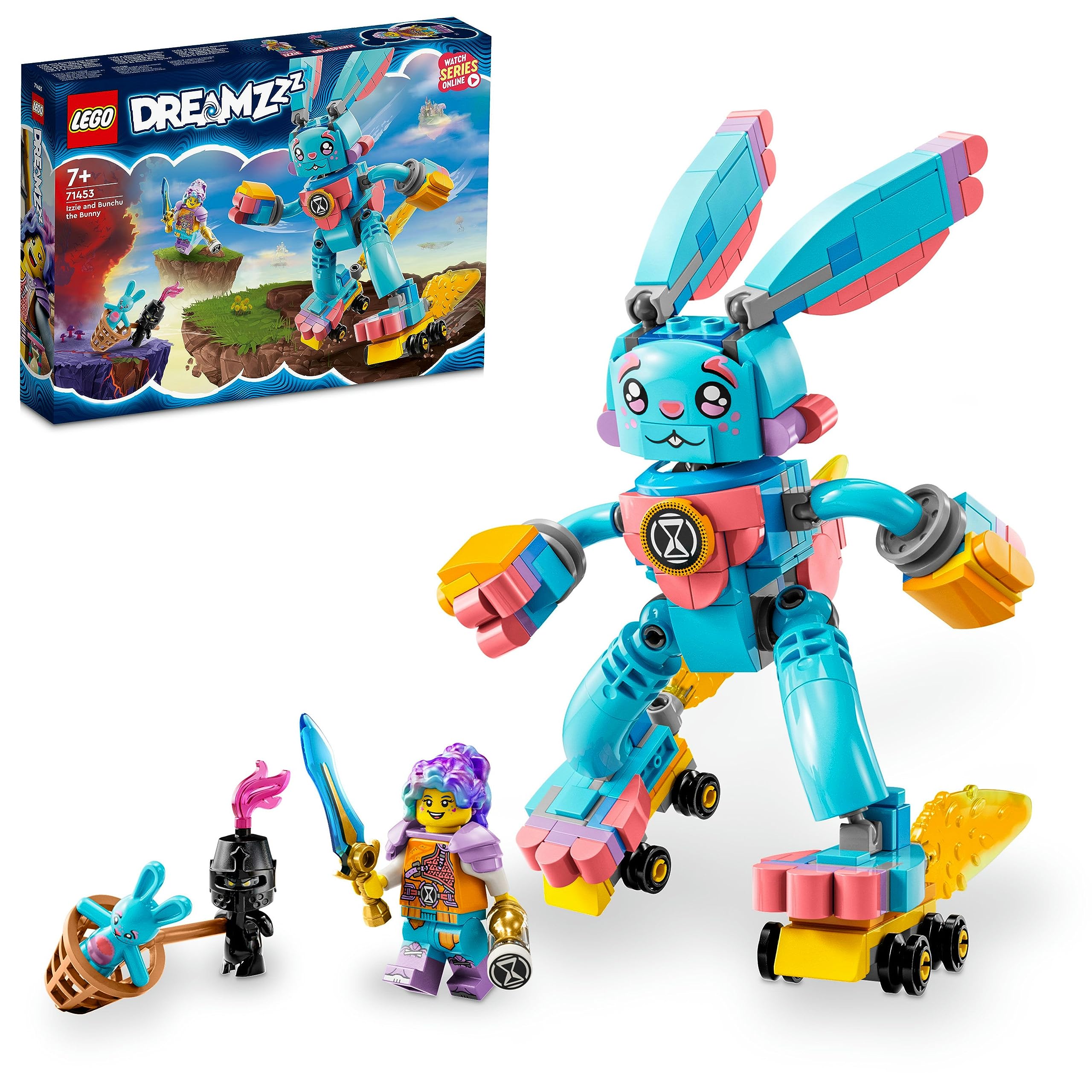 LEGO® DREAMZzz™ Izzie ve Tavşan Bunchu 71453-7 Yaş ve Üzeri Çocukların 2 Farklı Tavşan Bunchu İnşa Edilebileceği Yaratıcı Oyuncak Yapım Seti (259 Parça)