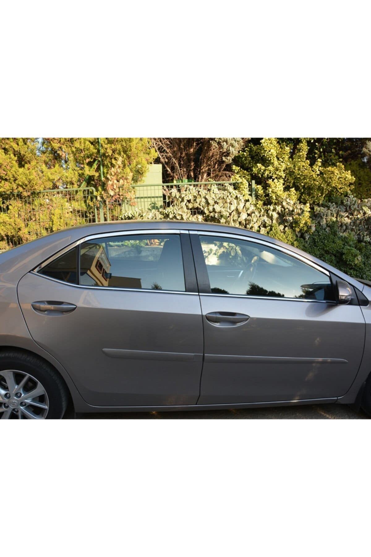 BTM OTOMOTİV (723) Cam Çıtası Krom 4 Kapı 2013-2018 Toyota Corolla ile uyumlu