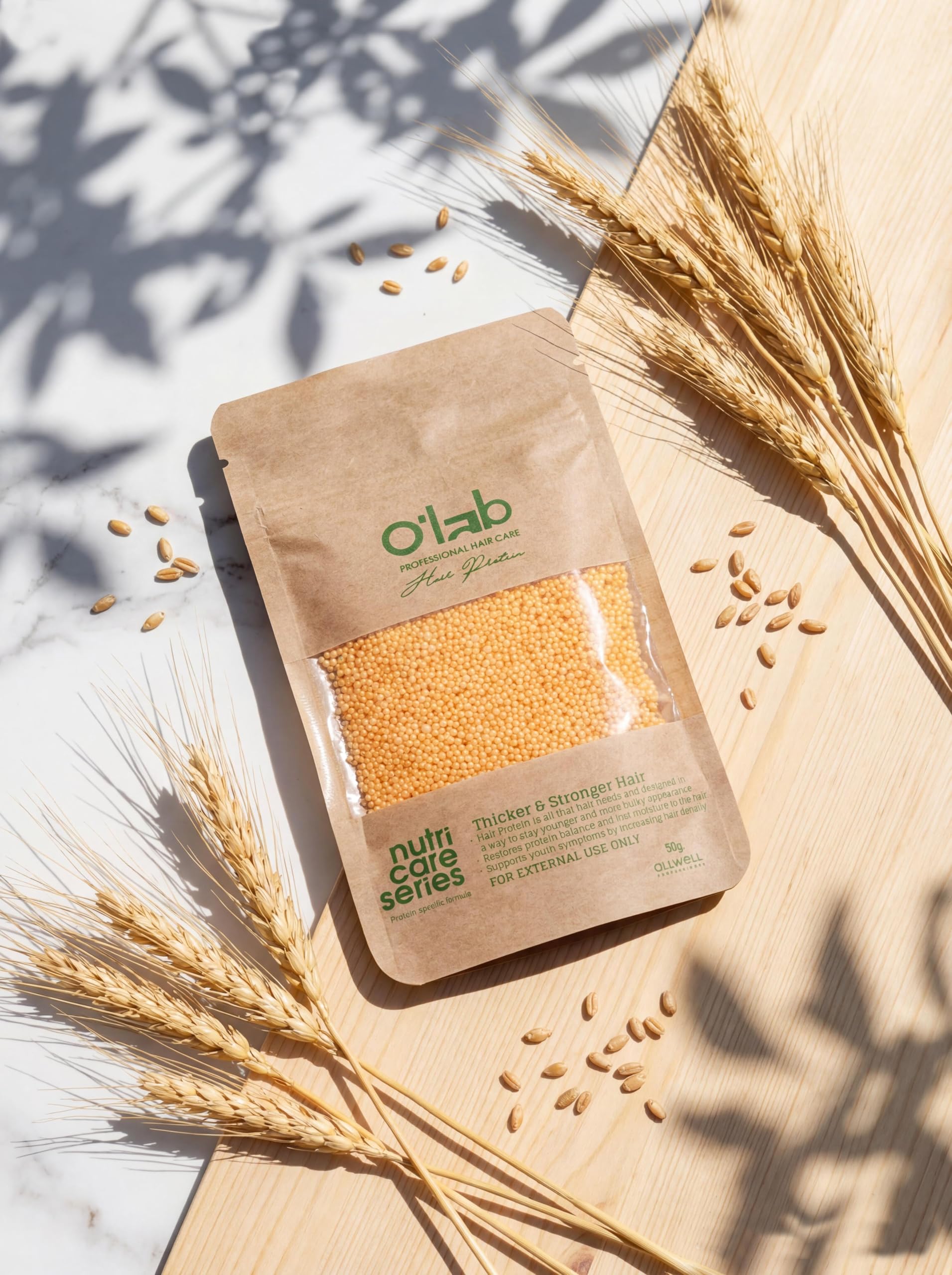 O'lab Protein Bazlı Saç Bakım Tozu 50 g | Boyalı Saçlar İçin Onarıcı, Hacim Veren ve Yıpranma Karşıtı Saç Proteini
