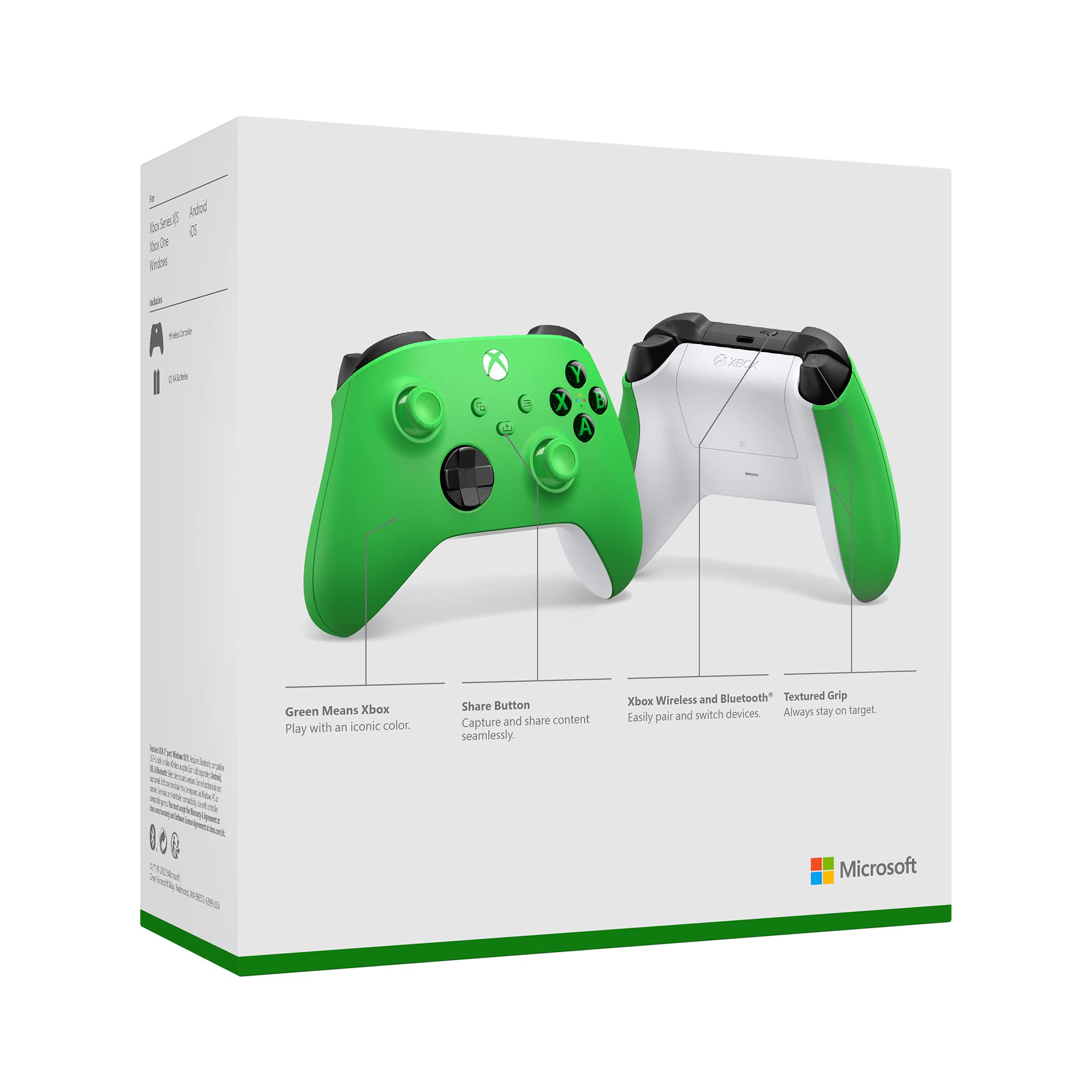 Xbox Wireless Controller Velocity Green (Microsoft Türkiye Garantili)