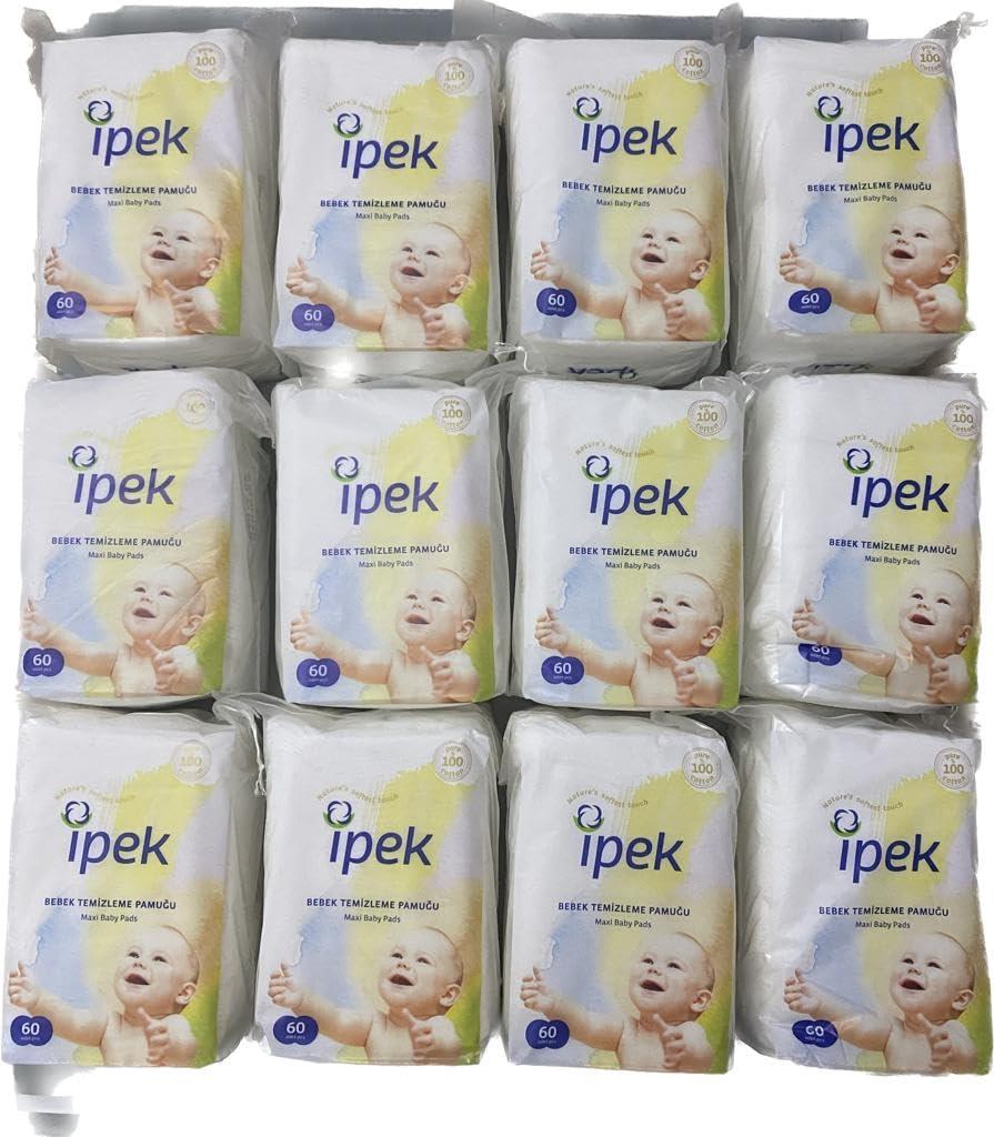 İpek Bebek Temizleme Pamuğu 720 Adet (12pk*60)