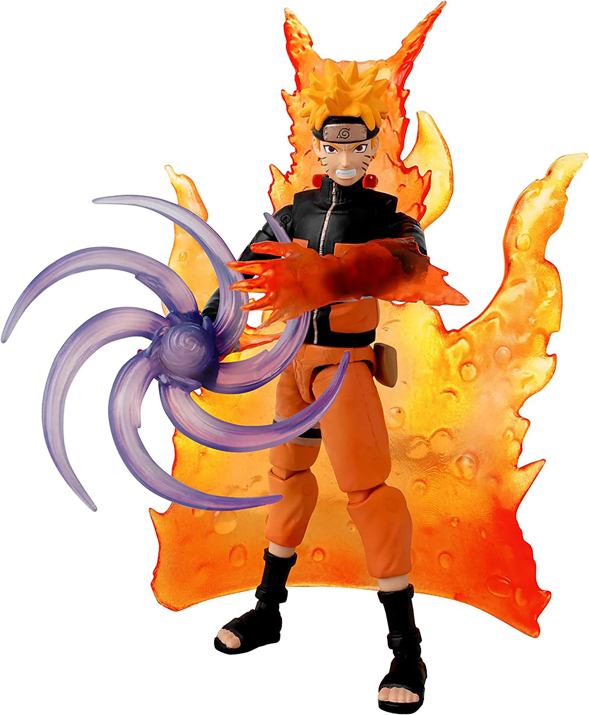 BANDAI, 16 cm Anime Heroes Naruto Uzumaki Figür ve Aksesuar Seti
