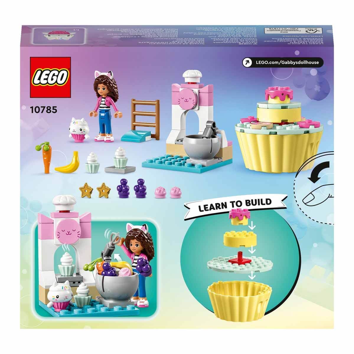 LEGO® Gabby's Dollhouse Kekedi ile Pasta Eğlencesi 10785-4 Yaş ve Üzeri Gabby's Dollhouse Hayranları için Küçük Oyuncak Mutfak İçeren Yaratıcı Oyuncak Yapım Seti (58 Parça)