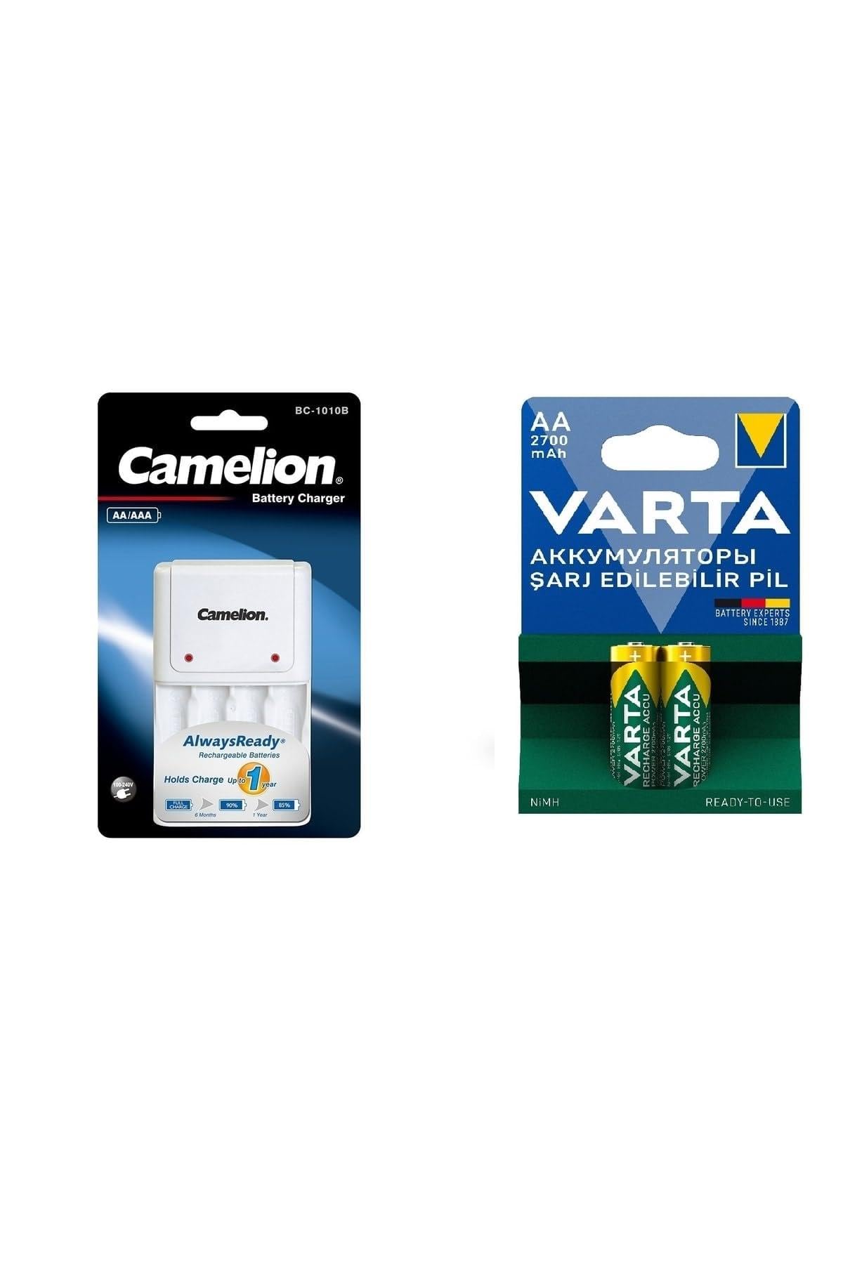 Varta Şarjlı Aa 2700mah Pil Ve Şarj Cihazı Aa Aaa 4lü Pil Şarj Cihazı Varta 2700mah Pilli 2li Set
