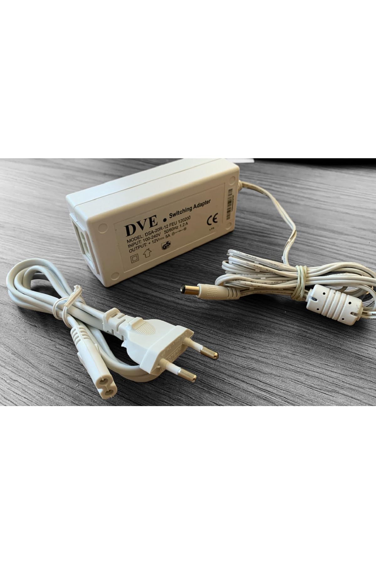12v 5a 60w 12 Volt 5 Amper Adaptör Güç Kaynağı Şerit Dvr Kayıt Cihaz Adaptörü Beslemesi 2mt Kablolu