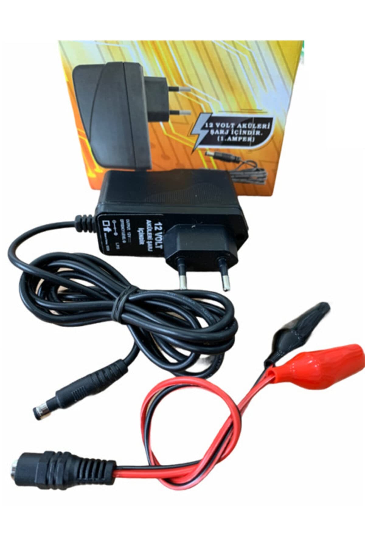 ATA ELEKTRONİK 1 Amper 12 Volt Kuru Tip Akü Şarj Adaptörü 12 Volt Aküler Içindir Extra Maşali Kablo Kesici Özellik ( Akü Şarj Olduğunda Voltaji Kesme Özelliği ) Akülü Araba Araç Oto Şarj Cihazi Adaptörü Adaptörlerde Garanti Yok