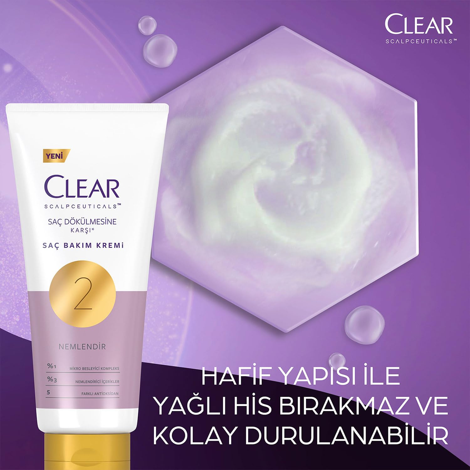 Clear Scalpceuticals Saç Bakım Kremi Saç Dökülmesine Karşı 170 ml