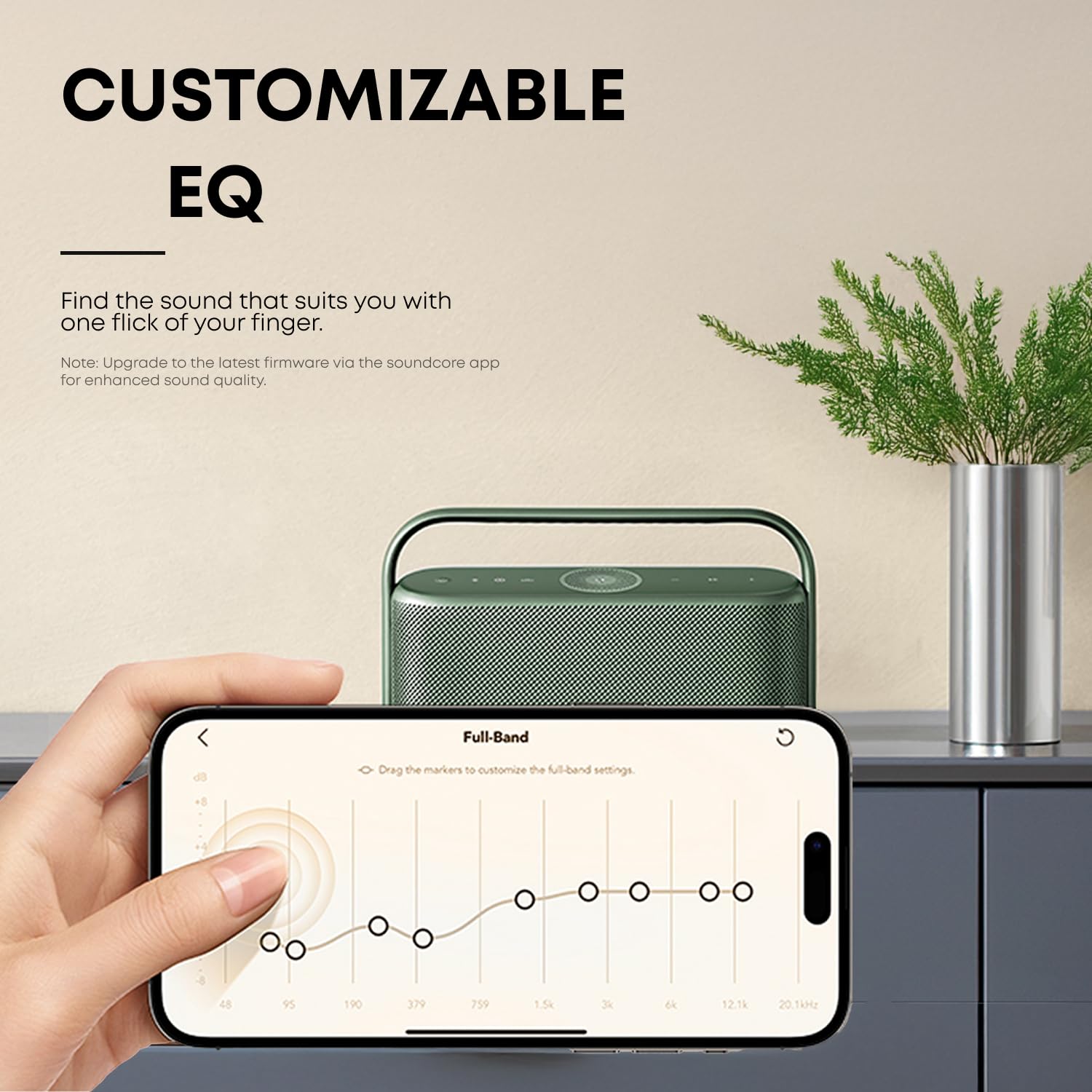 Soundcore Motion X600 Bluetooth Hoparlör, 50W Uzamsal Ses, IPX7 Su Geçirmez, 12 Saat Çalma Süresi, Profesyonel Ekolayzır, Taşıma Kolu, AUX Girişi, Siyah - A3130