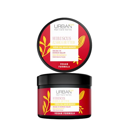 URBAN Care Twisted Curls Hibiscus & Shea Butter Kıvırcık ve Dalgalı Saçlara Özel Yoğun Saç Bakım Mas