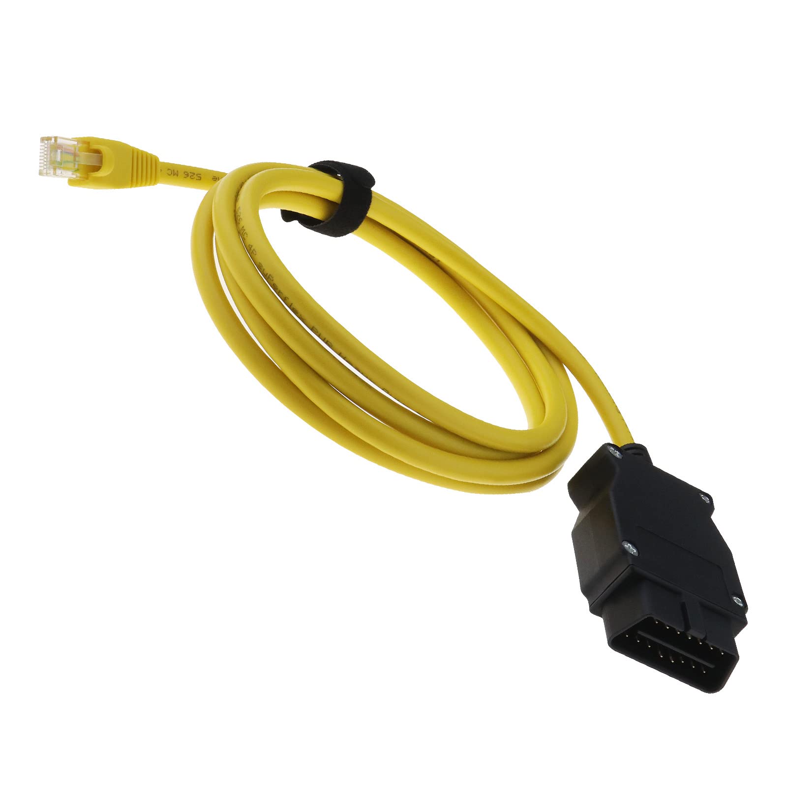 Be In Your Mind Enet OBD2 RJ45 Kablosu 2M Ethernet Kablosu Ethernet Konnektör Araçları OBDII Arayüzü Kablosu Araç Teşhis Kodlama için F-Serisi Teşhis