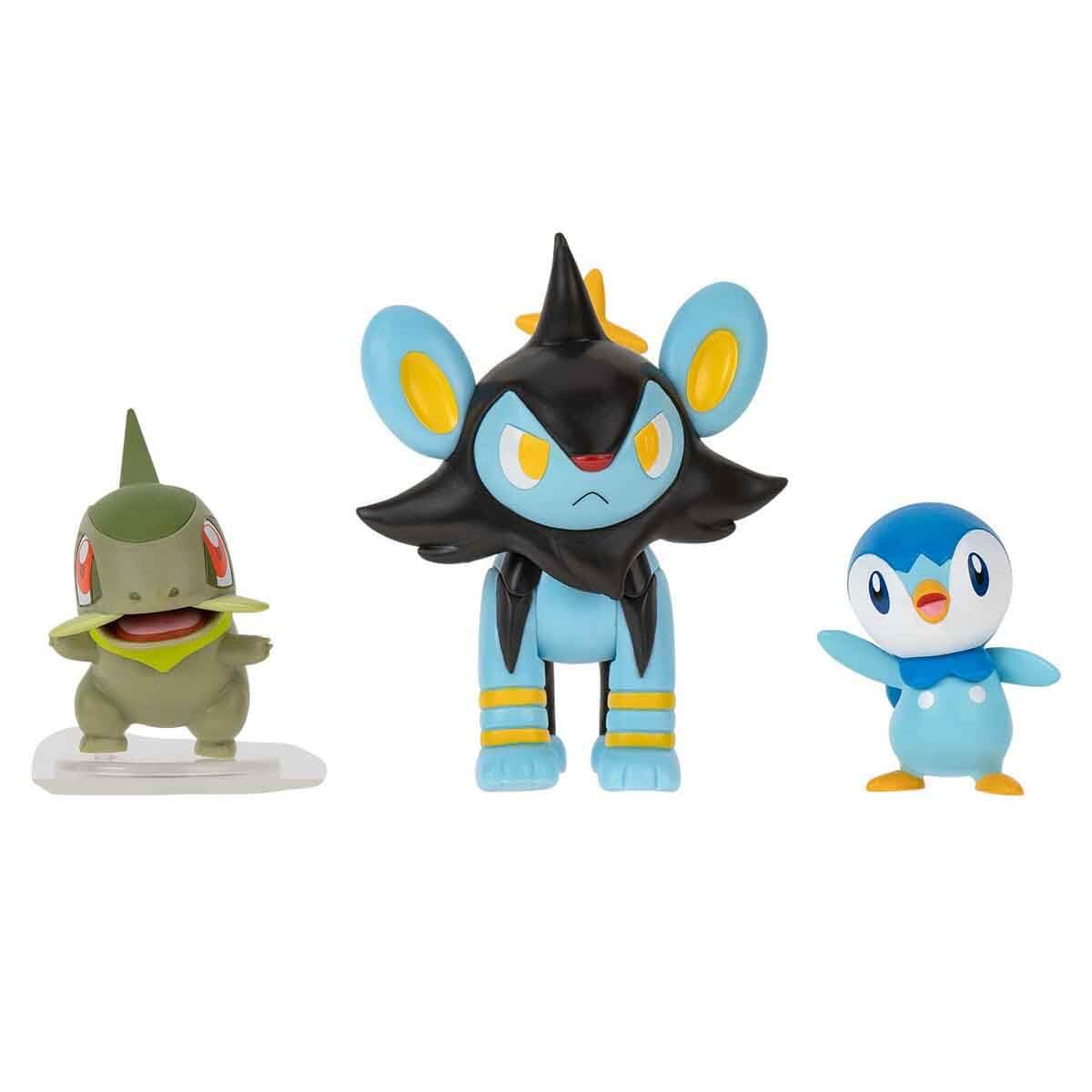 Pokemon PKW3043 - Savaş Figürü Seti - Milza, Plinfa, Luxio, Resmi Figür Seti
