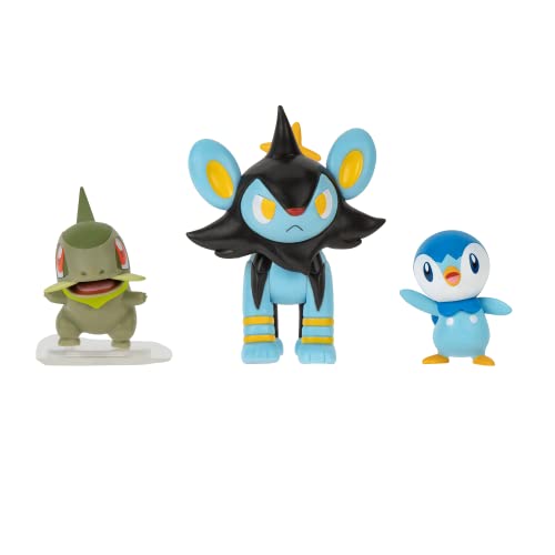Pokemon PKW3043 - Savaş Figürü Seti - Milza, Plinfa, Luxio, Resmi Figür Seti