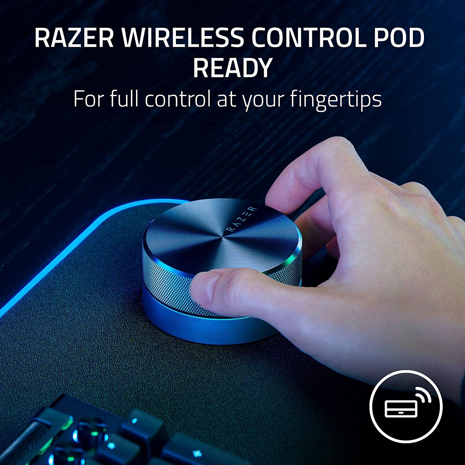 Razer Nommo V2 Pro - Kablosuz Subwoofer'lı Tam Aralıklı 2.1 PC Oyun Hoparlörleri (3 inç Tam Aralıklı Sürücüler, Alüminyum Faz Fişleri, Kablosuz Aşağıya Doğru Subwoofer, THX) Siyah