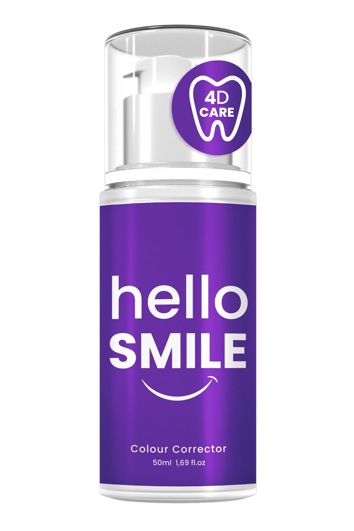 Hello Smile Anında Beyazlatıcı Diş Jeli, Plak ve Leke Karşıtı, Ferah Nefes & Günlük Ağız Bakımı, 50 ML (50 ML, Mor Renk)