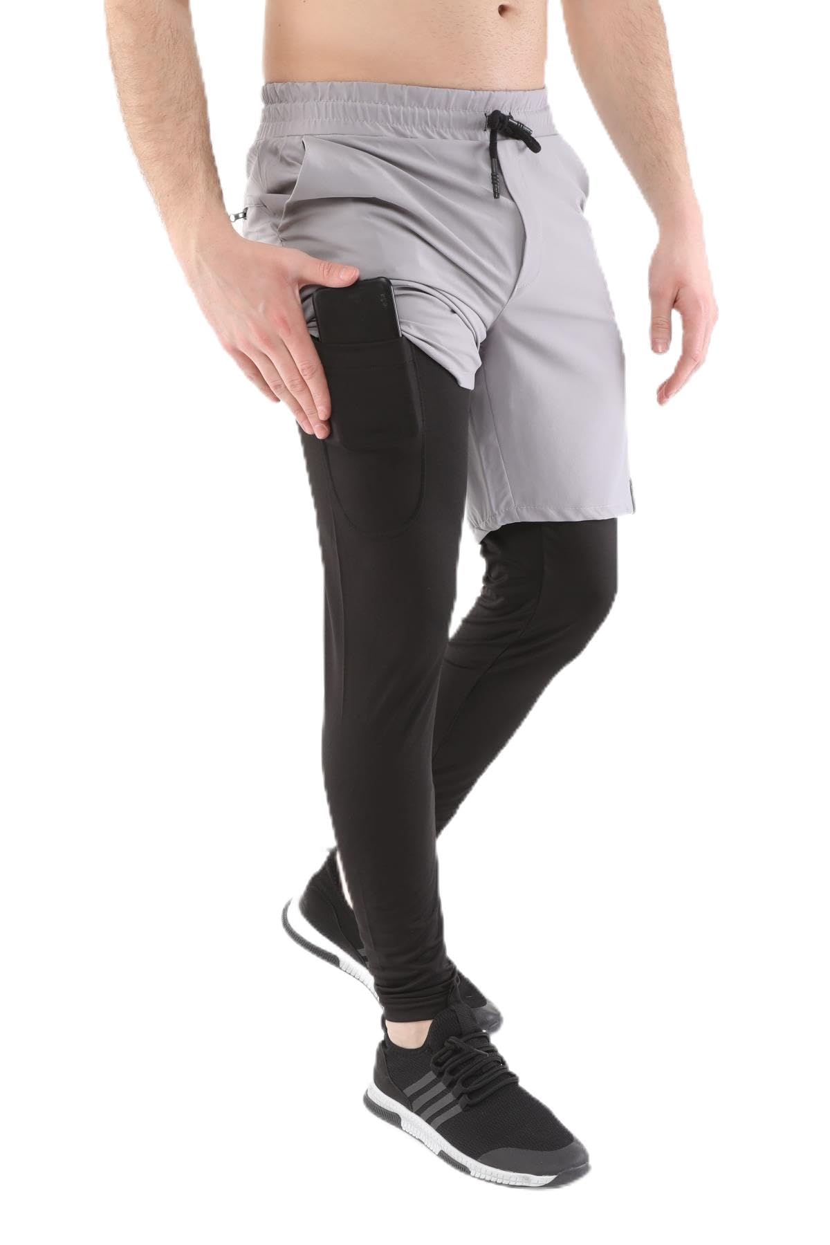 Ghassy Co. Erkek Running mpression Hızlı Kuruma Micropoly Halısaha Antrenman Gym Fitness Koşu Uzun T