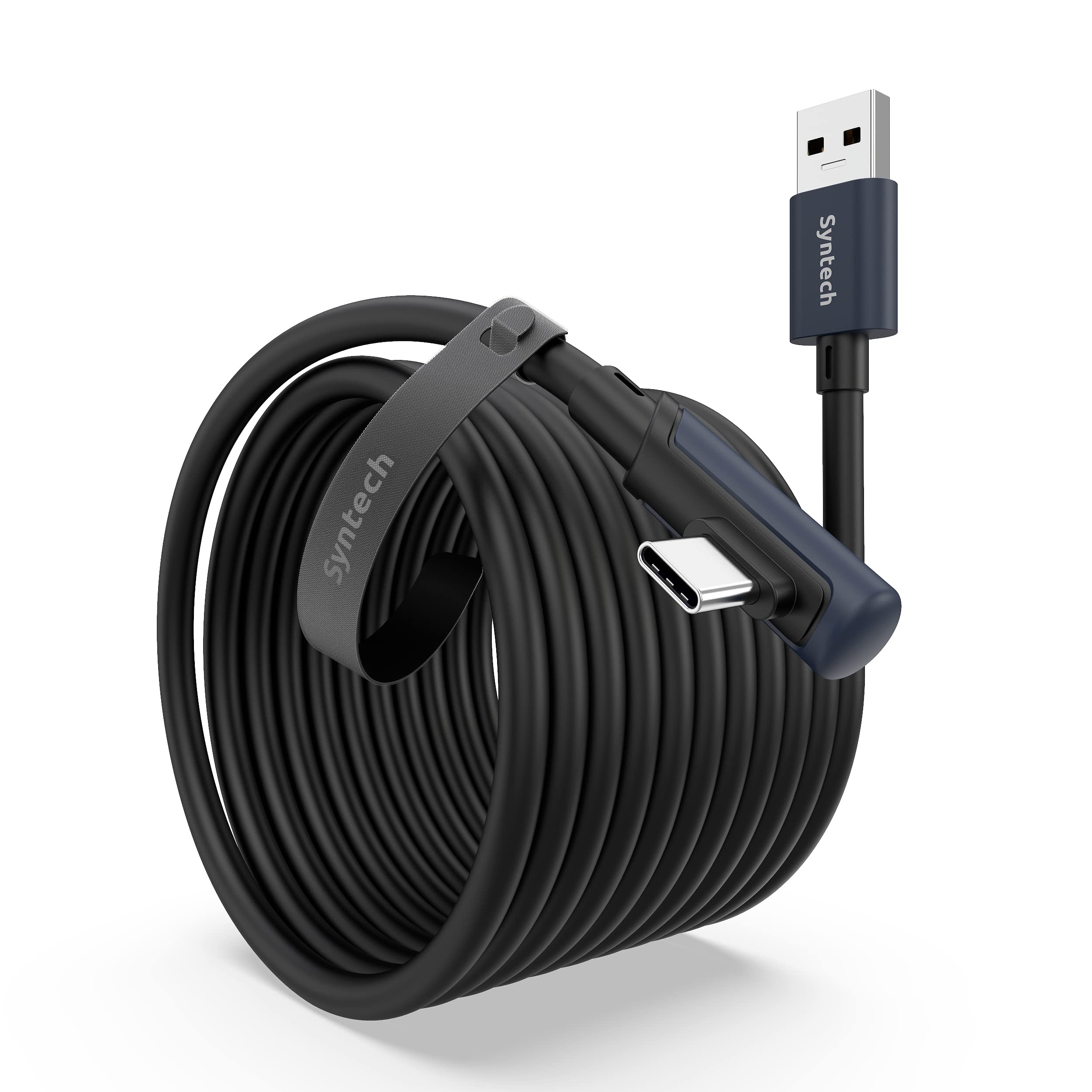 Syntech Bağlantı Kablosu 20 FT Quest2/Pico 4 Aksesuarları ve PC/Steam VR, Yüksek Hızlı PC Veri Transferi, VR Kulaklık ve Oyun Bilgisayarı için USB C Kablosu