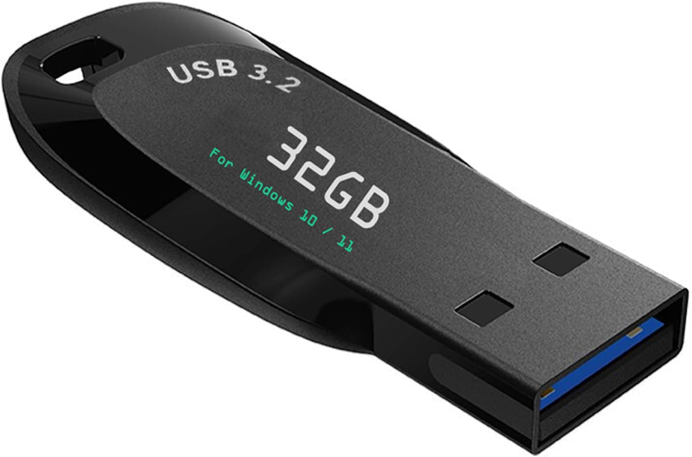 Xtssui 32GB - Windows 10&11 Yeniden Yükleme için Önyükleme Yapılabilir USB Sürücü 3.2, Parolayı Sıfırlama, Desteklenen UEFI ve Eski, Tüm Markalarla Uyumlu